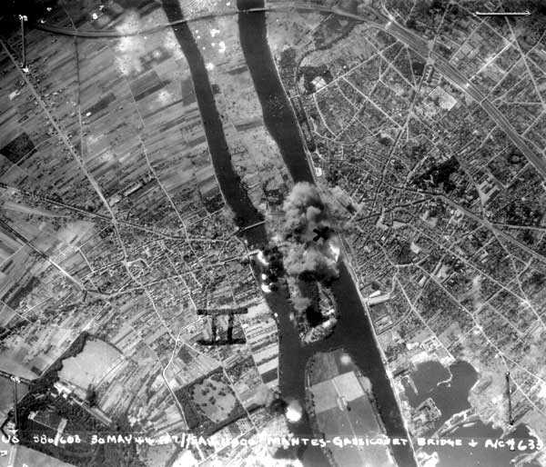 Mantes Gassicourt Highway Bridge, France, 30 May 1944