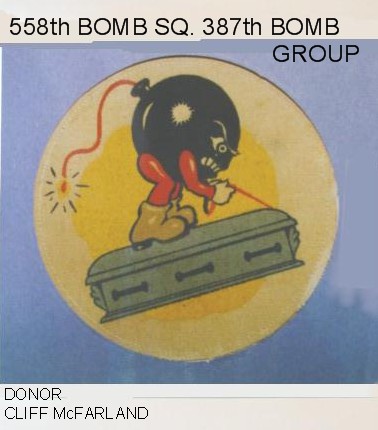 558th Bomb Squadron Insignia, 387th Bomb Group