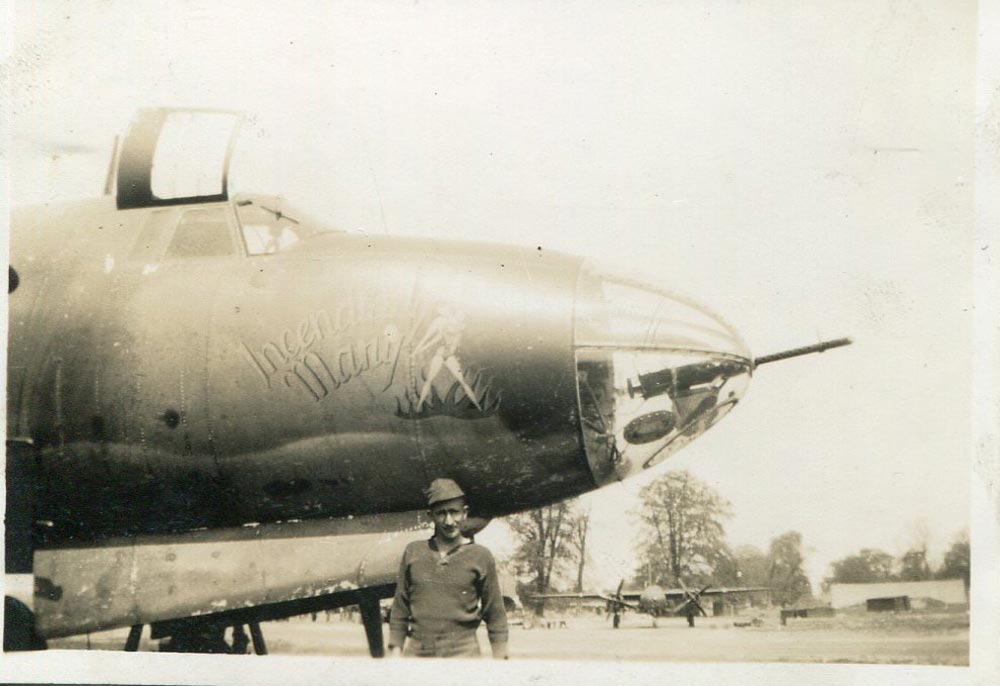 "INCENDIARY MARY", 41-31768, 386th Bomb Group, 555th Bomb Squadron